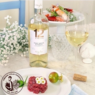 Rượu vang trắng 12 E Mezzo Malvasia Bianca – Vang Ý tươi mát, thanh lịch